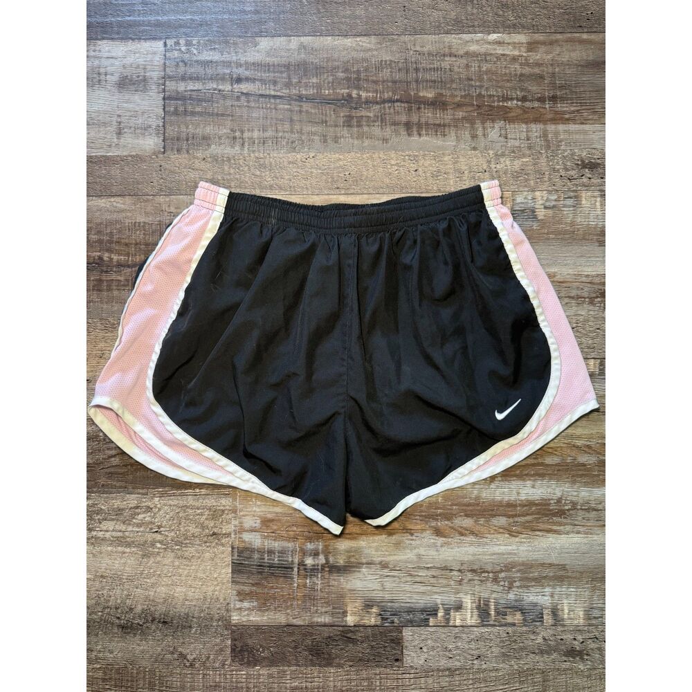 Nike Dri-Fit Pink Black Athletic Running Shorts Size Medium